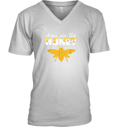 Show Me The Honey Beekeeper Beekeeping Honeybee Tees T Shirt V-Neck T-Shirt
