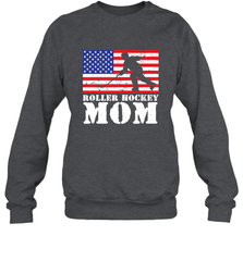 USA American Distressed Flag Roller Hockey Mom Women For Her Sweatshirt Sweatshirt - Eddytshirt