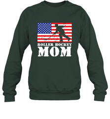 USA American Distressed Flag Roller Hockey Mom Women For Her Sweatshirt Sweatshirt - Eddytshirt