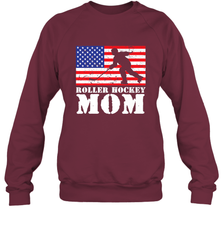 USA American Distressed Flag Roller Hockey Mom Women For Her Sweatshirt Sweatshirt - Eddytshirt