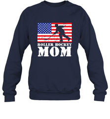 USA American Distressed Flag Roller Hockey Mom Women For Her Sweatshirt Sweatshirt - Eddytshirt