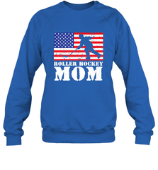 USA American Distressed Flag Roller Hockey Mom Women For Her Sweatshirt Sweatshirt - Eddytshirt