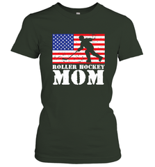 USA American Distressed Flag Roller Hockey Mom Women For Her Women's T-Shirt Women's T-Shirt - Eddytshirt