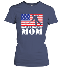 USA American Distressed Flag Roller Hockey Mom Women For Her Women's T-Shirt Women's T-Shirt - Eddytshirt