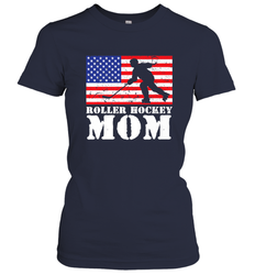 USA American Distressed Flag Roller Hockey Mom Women For Her Women's T-Shirt