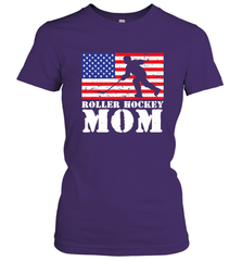 USA American Distressed Flag Roller Hockey Mom Women For Her Women's T-Shirt Women's T-Shirt - Eddytshirt