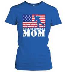 USA American Distressed Flag Roller Hockey Mom Women For Her Women's T-Shirt Women's T-Shirt - Eddytshirt