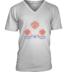 Men and women T-shirt V-Neck T-Shirt