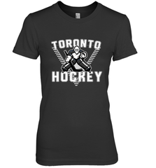 Old School Toronto Hockey Retro 90s Premium Women's T-Shirt Premium Women's T-Shirt - Eddytshirt