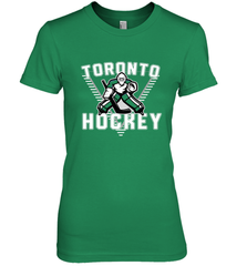 Old School Toronto Hockey Retro 90s Premium Women's T-Shirt Premium Women's T-Shirt - Eddytshirt