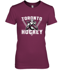 Old School Toronto Hockey Retro 90s Premium Women's T-Shirt Premium Women's T-Shirt - Eddytshirt