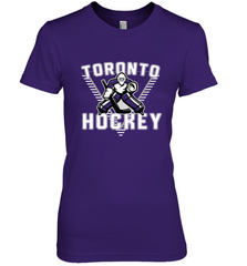 Old School Toronto Hockey Retro 90s Premium Women's T-Shirt Premium Women's T-Shirt - Eddytshirt