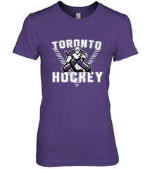 Old School Toronto Hockey Retro 90s Premium Women's T-Shirt Premium Women's T-Shirt - Eddytshirt