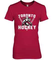 Old School Toronto Hockey Retro 90s Premium Women's T-Shirt Premium Women's T-Shirt - Eddytshirt