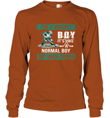 I'm A Hockey Boy It's Like A Normal Boy But Much Cooler Long Sleeve T-Shirt Long Sleeve T-Shirt - Eddytshirt