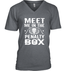Meet Me In The Penalty Box Shirt  Funny Hockey V-Neck T-Shirt V-Neck T-Shirt - Eddytshirt