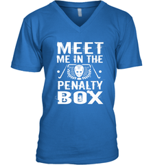 Meet Me In The Penalty Box Shirt  Funny Hockey V-Neck T-Shirt V-Neck T-Shirt - Eddytshirt