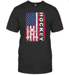 USA American Flag Hockey Player Perfect Gift T-Shirt T-Shirt - Eddytshirt