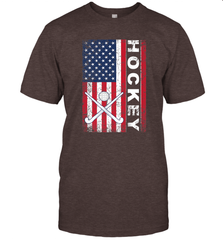 USA American Flag Hockey Player Perfect Gift T-Shirt T-Shirt - Eddytshirt