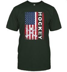 USA American Flag Hockey Player Perfect Gift T-Shirt T-Shirt - Eddytshirt