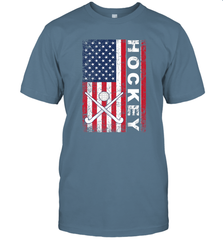 USA American Flag Hockey Player Perfect Gift T-Shirt T-Shirt - Eddytshirt