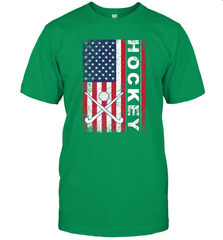USA American Flag Hockey Player Perfect Gift T-Shirt T-Shirt - Eddytshirt