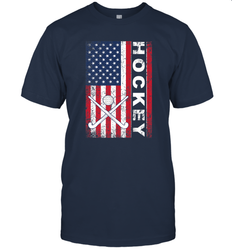 USA American Flag Hockey Player Perfect Gift T-Shirt