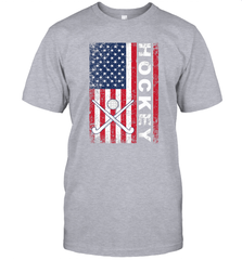 USA American Flag Hockey Player Perfect Gift T-Shirt T-Shirt - Eddytshirt