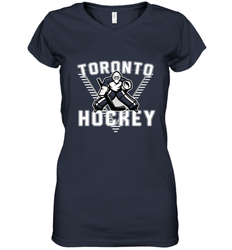 Old School Toronto Hockey Retro 90s Women's V-Neck T-Shirt