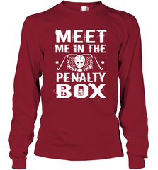 Meet Me In The Penalty Box Shirt  Funny Hockey Long Sleeve T-Shirt Long Sleeve T-Shirt - Eddytshirt