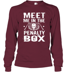 Meet Me In The Penalty Box Shirt  Funny Hockey Long Sleeve T-Shirt Long Sleeve T-Shirt - Eddytshirt