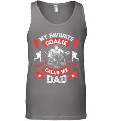 My Favorite Goalie Calls Me Dad Men Ice Hockey Sport Tank Top Tank Top - Eddytshirt