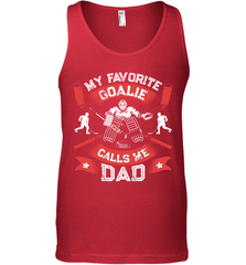 My Favorite Goalie Calls Me Dad Men Ice Hockey Sport Tank Top Tank Top - Eddytshirt