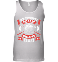 My Favorite Goalie Calls Me Dad Men Ice Hockey Sport Tank Top Tank Top - Eddytshirt