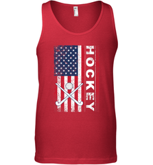 USA American Flag Hockey Player Perfect Gift Tank Top Tank Top - Eddytshirt