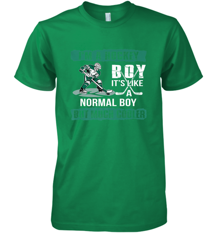 I'm A Hockey Boy It's Like A Normal Boy But Much Cooler Premium Men's T-Shirt