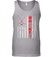 Vintage American US Flag Hockey Player Tee Ice Hockey Fans Tank Top Tank Top - Eddytshirt