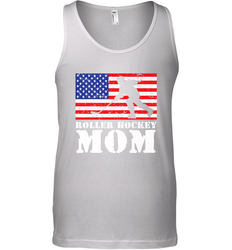 USA American Distressed Flag Roller Hockey Mom Women For Her Tank Top