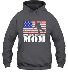 USA American Distressed Flag Roller Hockey Mom Women For Her Hoodie Hoodie - Eddytshirt