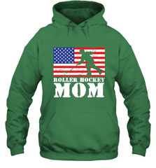 USA American Distressed Flag Roller Hockey Mom Women For Her Hoodie Hoodie - Eddytshirt