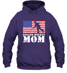 USA American Distressed Flag Roller Hockey Mom Women For Her Hoodie Hoodie - Eddytshirt