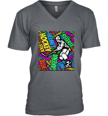 This hockey player makes great gift V-Neck T-Shirt V-Neck T-Shirt - Eddytshirt