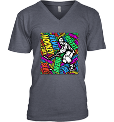 This hockey player makes great gift V-Neck T-Shirt V-Neck T-Shirt - Eddytshirt