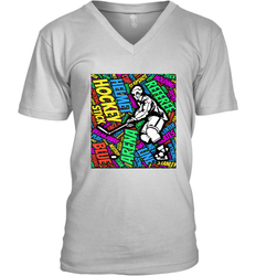 This hockey player makes great gift V-Neck T-Shirt