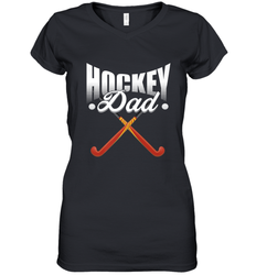 Mens Field Hockey Funny Slogan Pun Gift  Hockey Dad Women's V-Neck T-Shirt