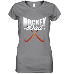 Mens Field Hockey Funny Slogan Pun Gift  Hockey Dad Women's V-Neck T-Shirt Women's V-Neck T-Shirt - Eddytshirt