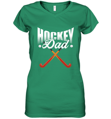 Mens Field Hockey Funny Slogan Pun Gift  Hockey Dad Women's V-Neck T-Shirt Women's V-Neck T-Shirt - Eddytshirt