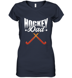 Mens Field Hockey Funny Slogan Pun Gift  Hockey Dad Women's V-Neck T-Shirt