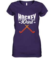 Mens Field Hockey Funny Slogan Pun Gift  Hockey Dad Women's V-Neck T-Shirt Women's V-Neck T-Shirt - Eddytshirt