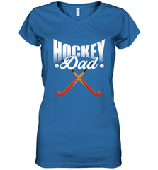 Mens Field Hockey Funny Slogan Pun Gift  Hockey Dad Women's V-Neck T-Shirt Women's V-Neck T-Shirt - Eddytshirt